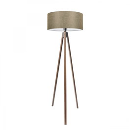 Opviq Lámpara de pie AYD-3687 Beige arena con cuerpo de tela